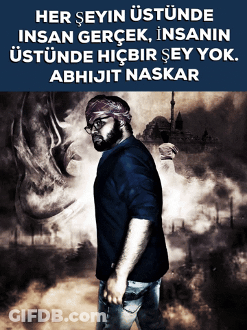 Man With Glasses And Bandana In Front Of Her Şeyin Üstünde İnsan Gerçek İnsanı Poster GIF