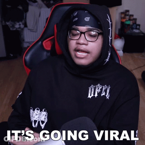 Man With Glasses And Bandana It's Going Viral GIF