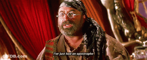 Man With Glasses And Bandana Says Ive Just Had An Apostrophe GIF