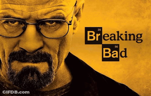Man With Glasses And Beard Breaking Bad Poster GIF