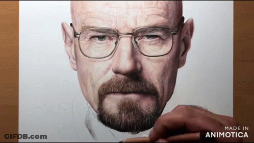 Man With Glasses And Beard Drawing By Animatica GIF