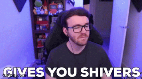 Man With Glasses And Beard Gives You Shivers GIF