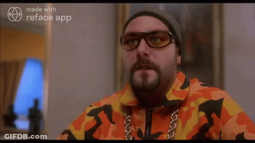 Man With Glasses And Beard In Camouflage Jacket GIF