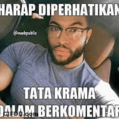 Man With Glasses And Beard In Car Harap Diperhatikan Tata Krama GIF