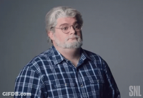 Man With Glasses And Beard In Plaid Shirt And Wig GIF