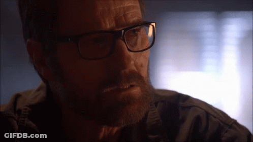 Man With Glasses And Beard Looking At Camera GIF
