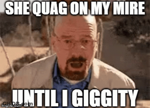 Man With Glasses And Beard Making Funny Face Saying She Quag On My Mire GIF