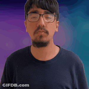 Man With Glasses And Beard Making Funny Face GIF
