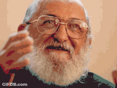 Man With Glasses And Beard Pixelated Face GIF