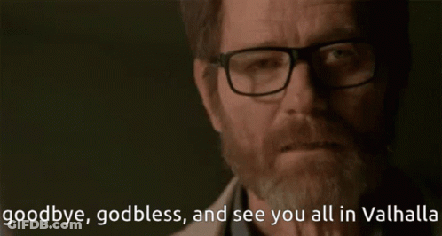 Man With Glasses And Beard Saying Goodbye GIF