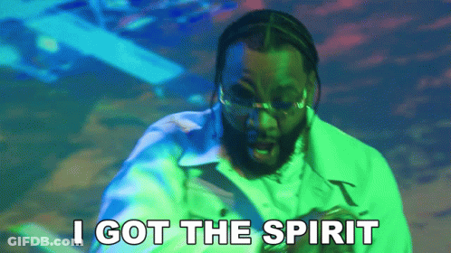 Man With Glasses And Beard Saying I Got The Spirit GIF
