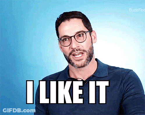Man With Glasses And Beard Saying I Like It GIF