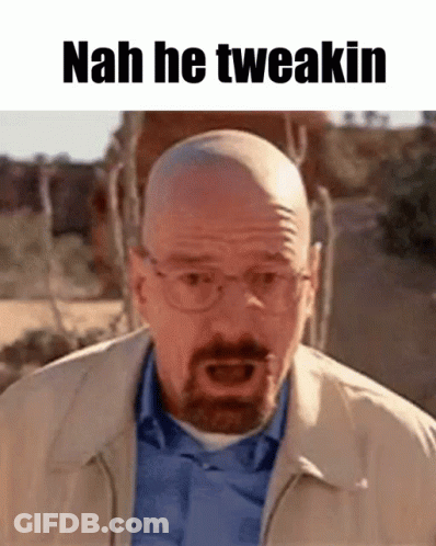 Man With Glasses And Beard Saying Nah He Tweakin GIF