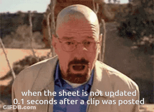 Man With Glasses And Beard Saying When The Sheet Is Not Updated GIF