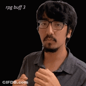 Man With Glasses And Beard Says Defense Up GIF