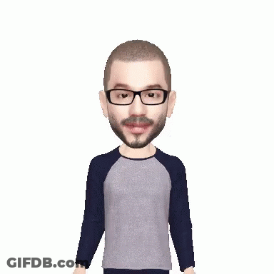 Man With Glasses And Beard Shrugging GIF