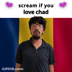 Man With Glasses And Beard Sings Love Chad GIF