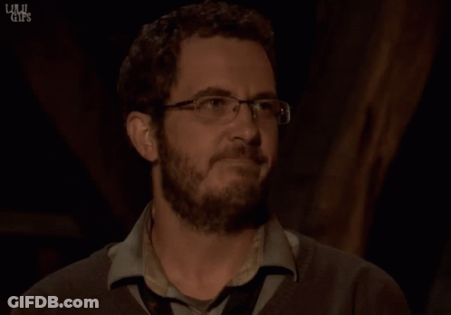 Man With Glasses And Beard Smiling Lulu GIF