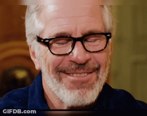 Man With Glasses And Beard Smiling GIF