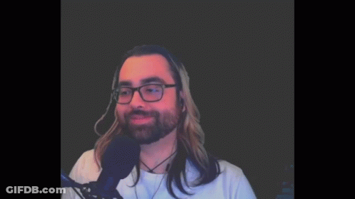 Man With Glasses And Beard Speaking GIF