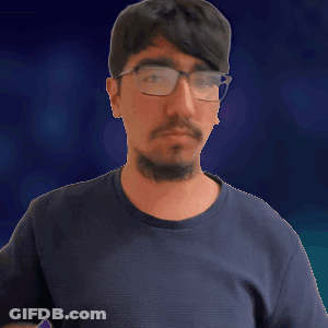 Man With Glasses And Beard Standing GIF