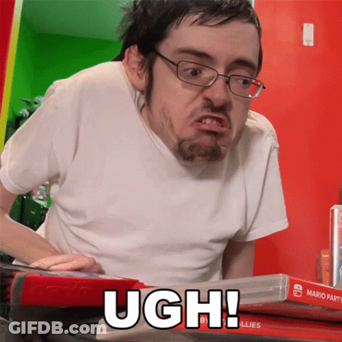 Man With Glasses And Beard Ugh GIF
