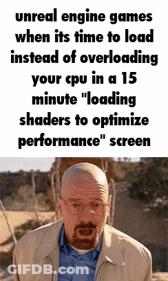 Man With Glasses And Beard Unreal Engine Loading Overloading GIF