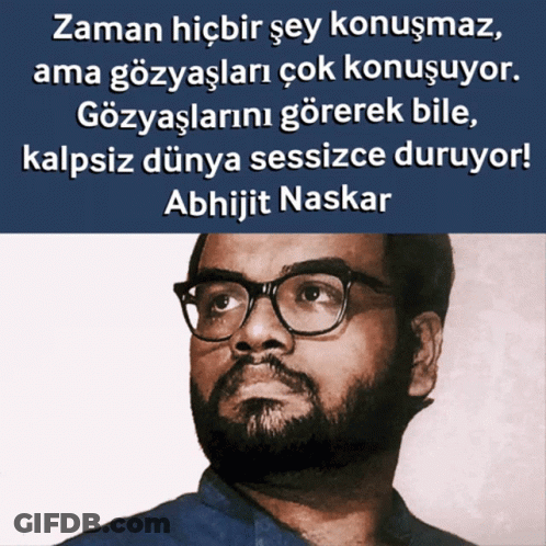 Man With Glasses And Beard With Abhijit Naskar Quote GIF