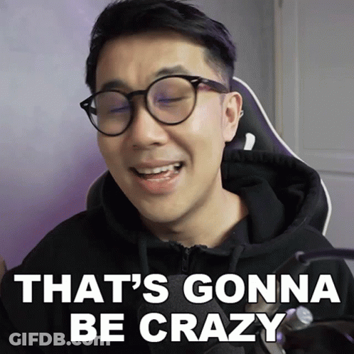 Man With Glasses And Black Hoodie Says That's Gonna Be Crazy GIF