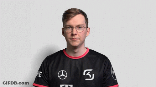 Man With Glasses And Black Mercedes Shirt GIF