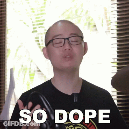 Man With Glasses And Black Shirt Says So Dope GIF