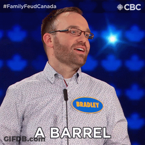 Man With Glasses And Bradley Name Tag GIF