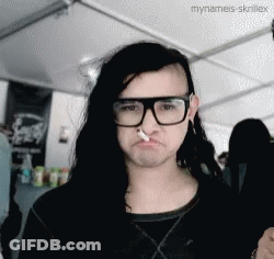 Man With Glasses And Cigarette GIF