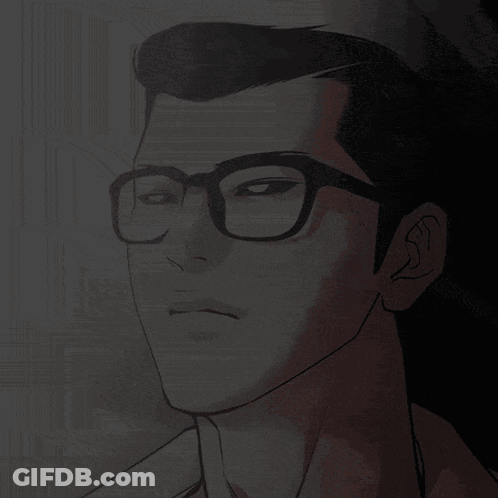 Man With Glasses And Collar GIF