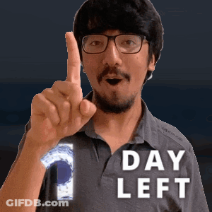 Man With Glasses And Day Left Shirt Thumbs Up GIF