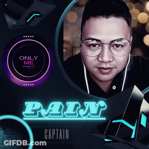Man With Glasses And Earbuds Says Pain Captain GIF