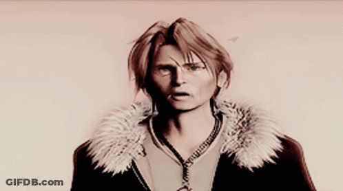 Man With Glasses And Fur Collar Shocked GIF