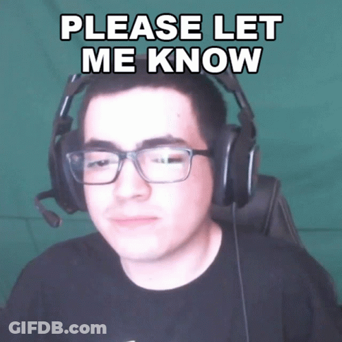 Man With Glasses And Headphones Asking To Let Me Know GIF