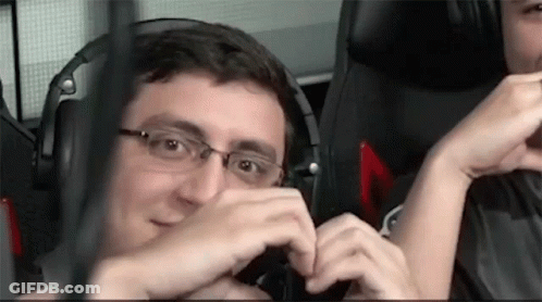 Man With Glasses And Headphones Making Face GIF