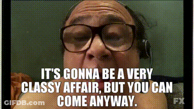 Man With Glasses And Headphones Says Classy Affair GIF