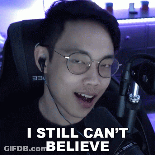 Man With Glasses And Headphones Says I Still Cant Believe GIF