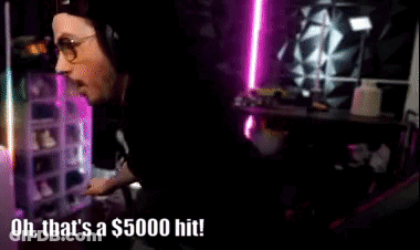 Man With Glasses And Headphones Says Oh That's A $5000 Hit GIF