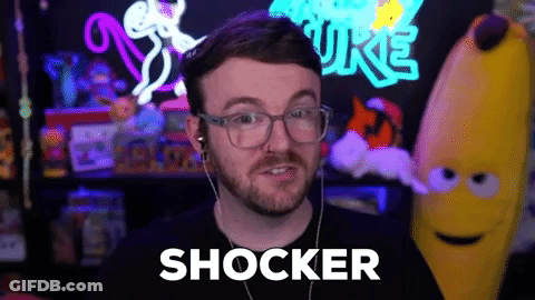 Man With Glasses And Headphones Says Shocker GIF
