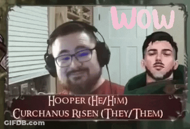 Man With Glasses And Headphones Says This Is Fine Hooper He Him Curchanus Risen They Them GIF