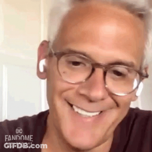 Man With Glasses And Headphones Smiling GIF