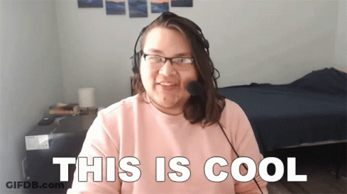 Man With Glasses And Headset Says This Is Cool GIF