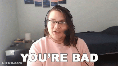 Man With Glasses And Headset Says You're Bad GIF