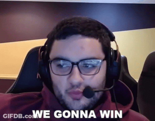 Man With Glasses And Headset We Gonna Win GIF