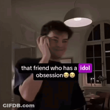 Man With Glasses And Hoodie Saying I Love You GIF