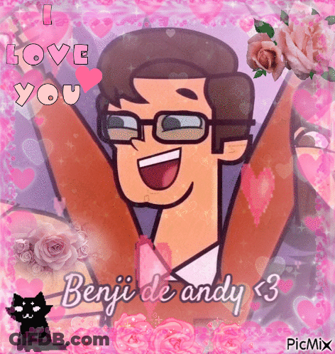 Man With Glasses And I Love You Benji De Andy GIF
